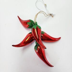 3 For $15 Red Chili Peppers Ristra Christmas Ornament